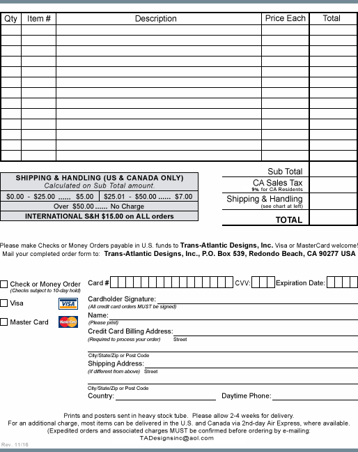 Order Form